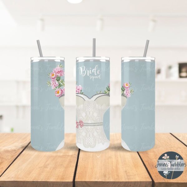 Bride Squad Blue 20 oz Tumbler