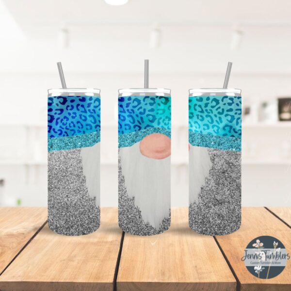 Teal Leopard Gnome  20 oz Tumbler