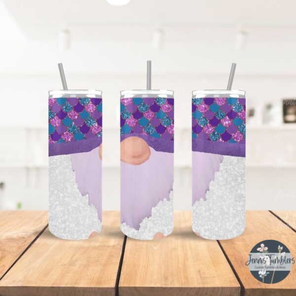 Mermaid Print Gnome 20 oz Tumbler