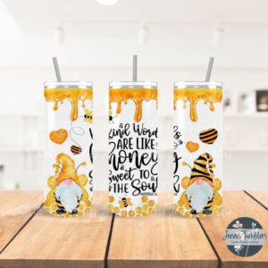 Honey Bee Gnomes 20 oz Tumbler