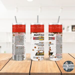Rust Oleum Red Spray Paint 20 oz Tumbler