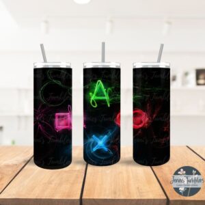 Neon Gamer Controler 20 oz Tumbler