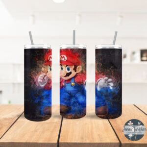 Watercolor Mario 20 oz Tumbler