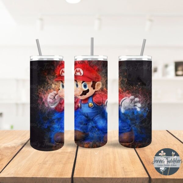 Watercolor Mario 20 oz Tumbler