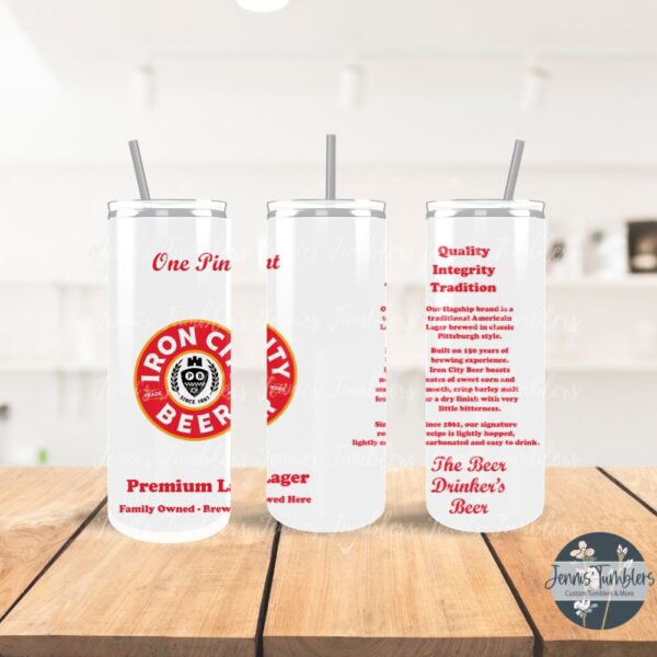 Iron City Beer 20 oz Tumbler