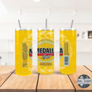 Puerto Rico Light Beer Can 20 oz Tumbler