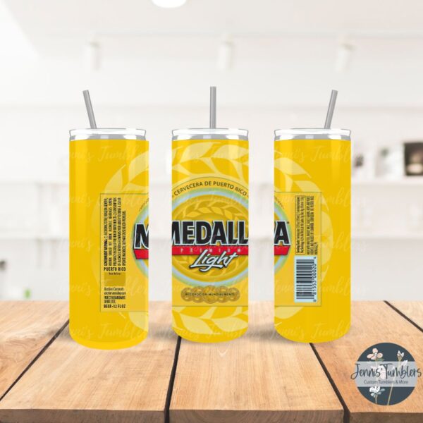 Puerto Rico Light Beer Can 20 oz Tumbler